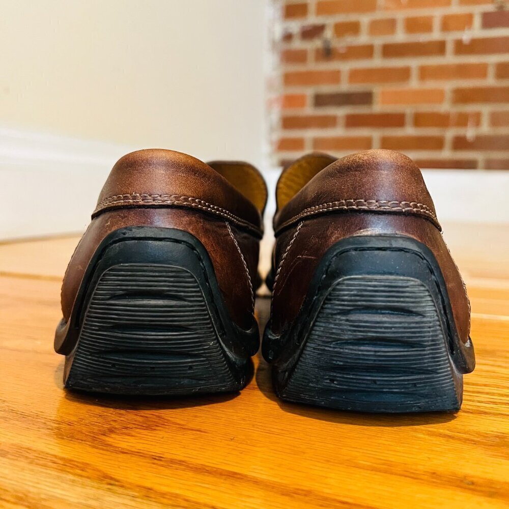 Men's ECCO Brown Leather Loafers Size 42 US 8.5 - Picture 5 of 16